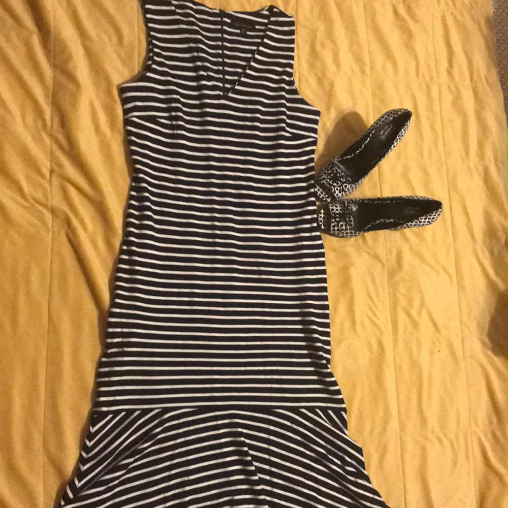 NWOT BR striped dress size 10!